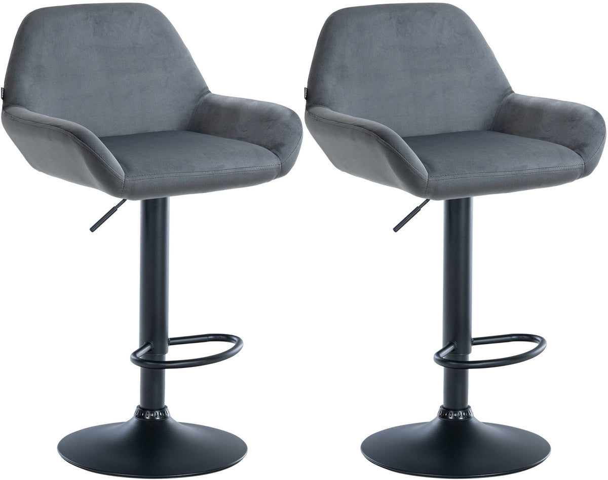 2-pack barstol Braga sammet