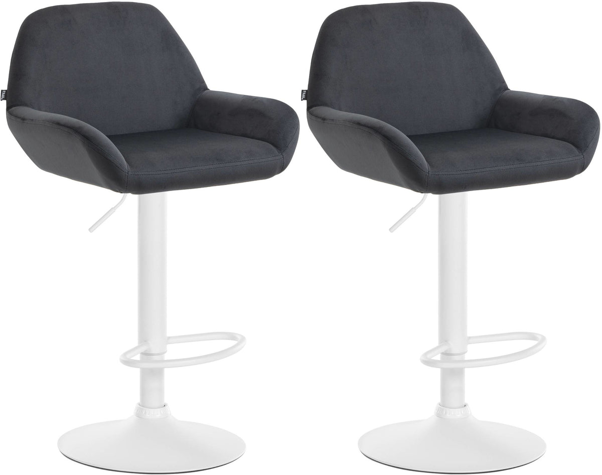 2-pack barstol Braga sammet