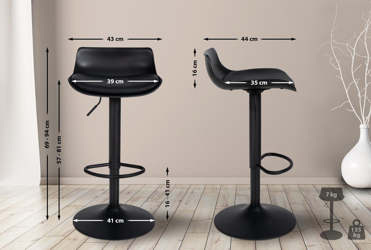 2-pack barstol Aveiro konstläder