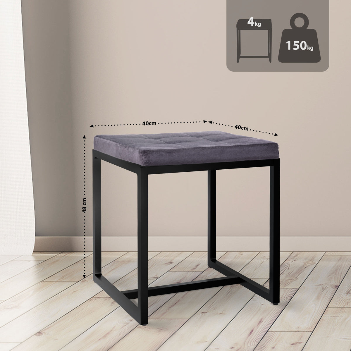 Sittpall Barci med svart stativ