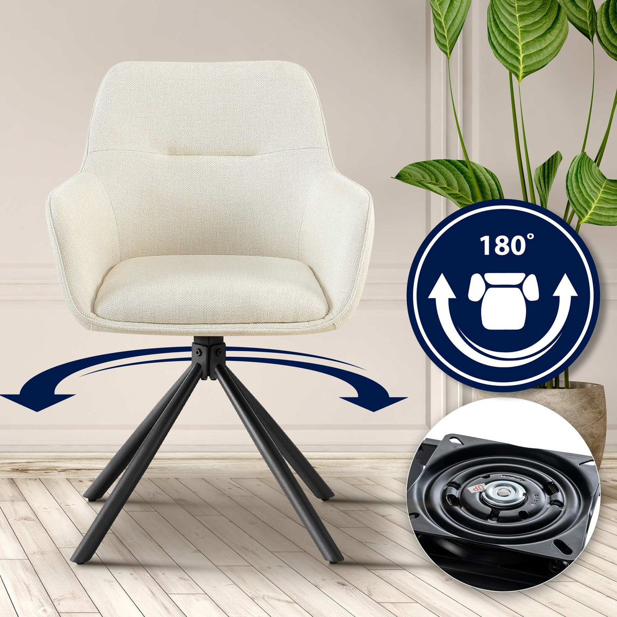 2-pack stol Tipton tyg