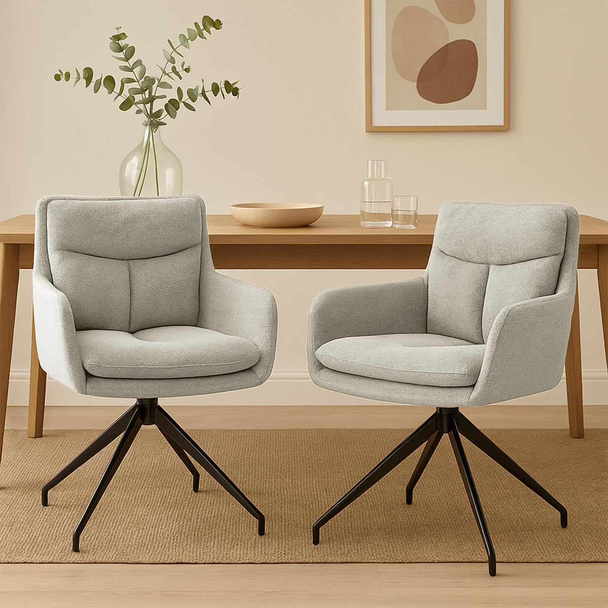 2-pack matstol Somers tyg