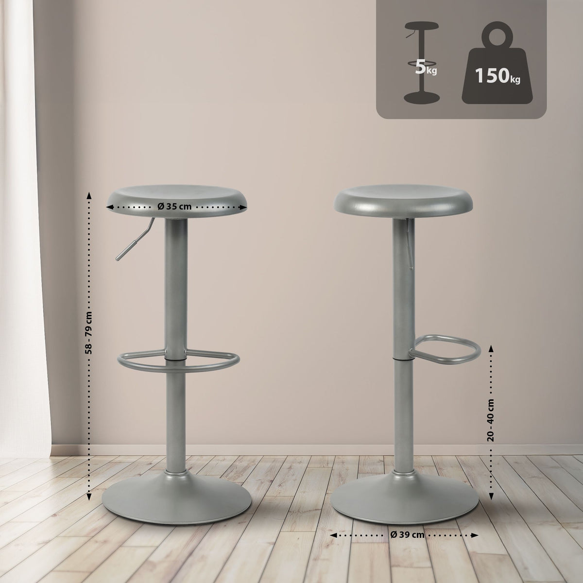 2-pack barstol Williston