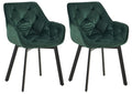 2-pack vridbar matstol Antigo sammet