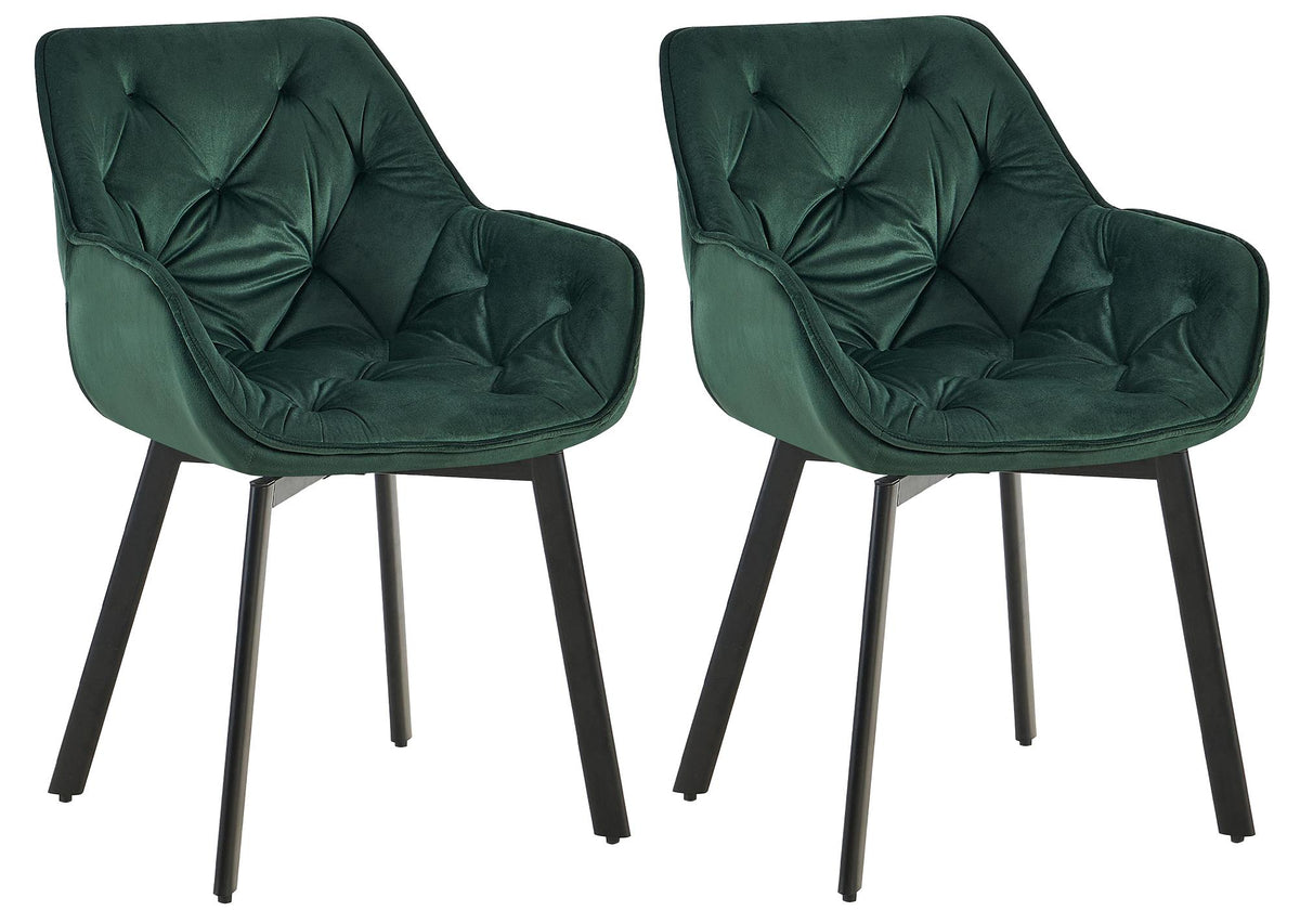 2-pack vridbar matstol Antigo sammet