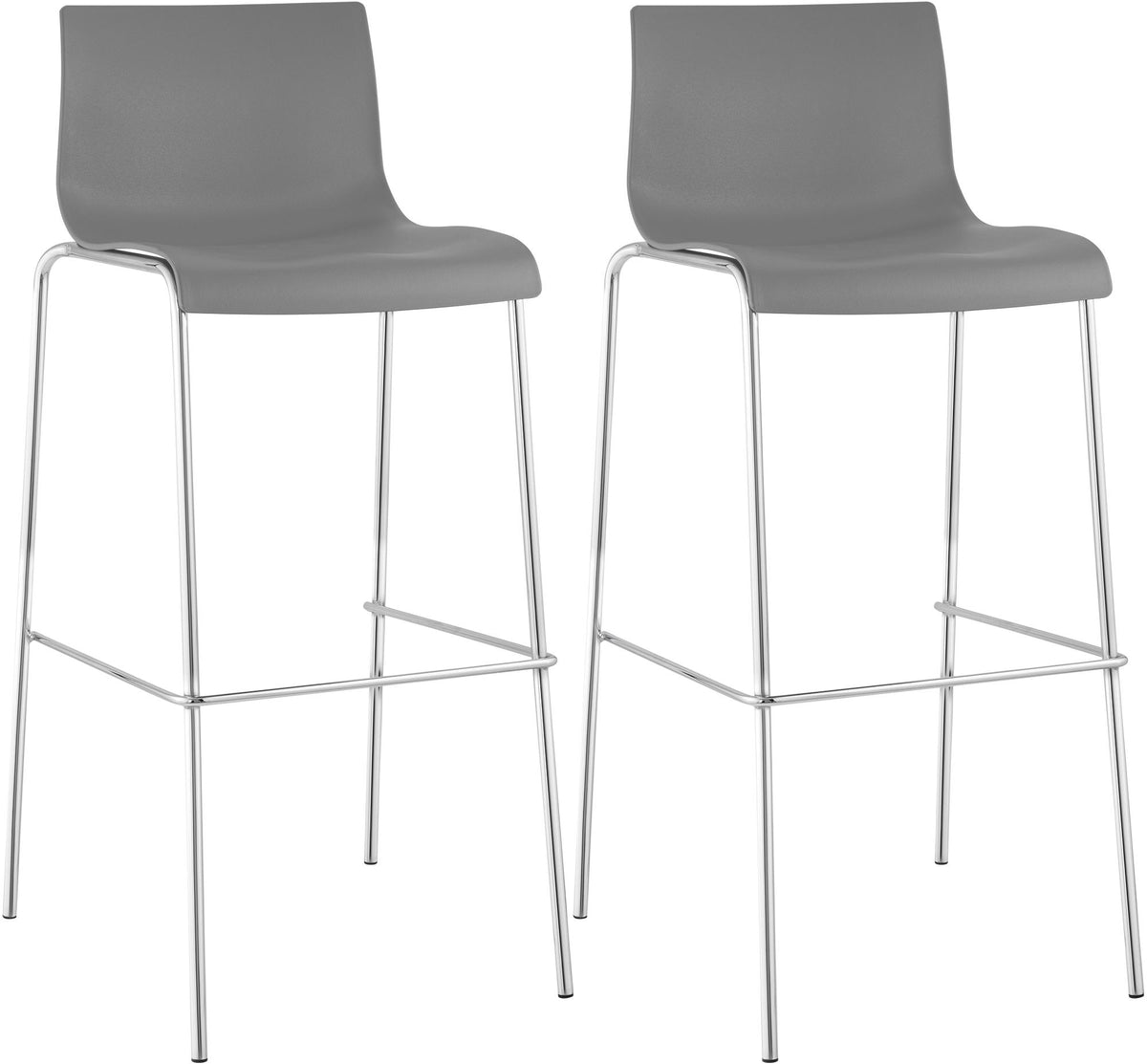 2-pack barstol Hover plast 4-ben stativ