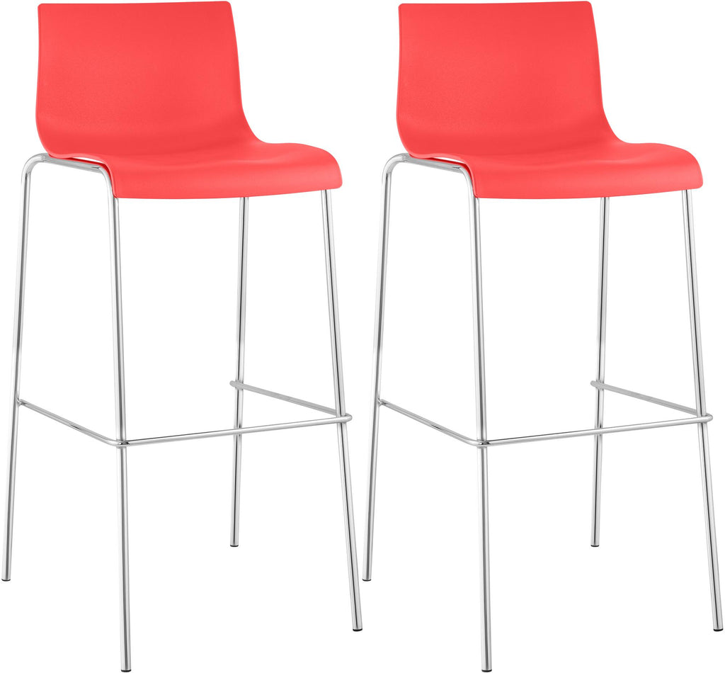 2-pack barstol Hover plast 4-ben stativ