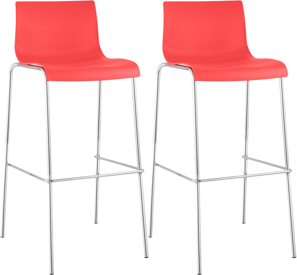 2-pack barstol Hover plast 4-ben stativ