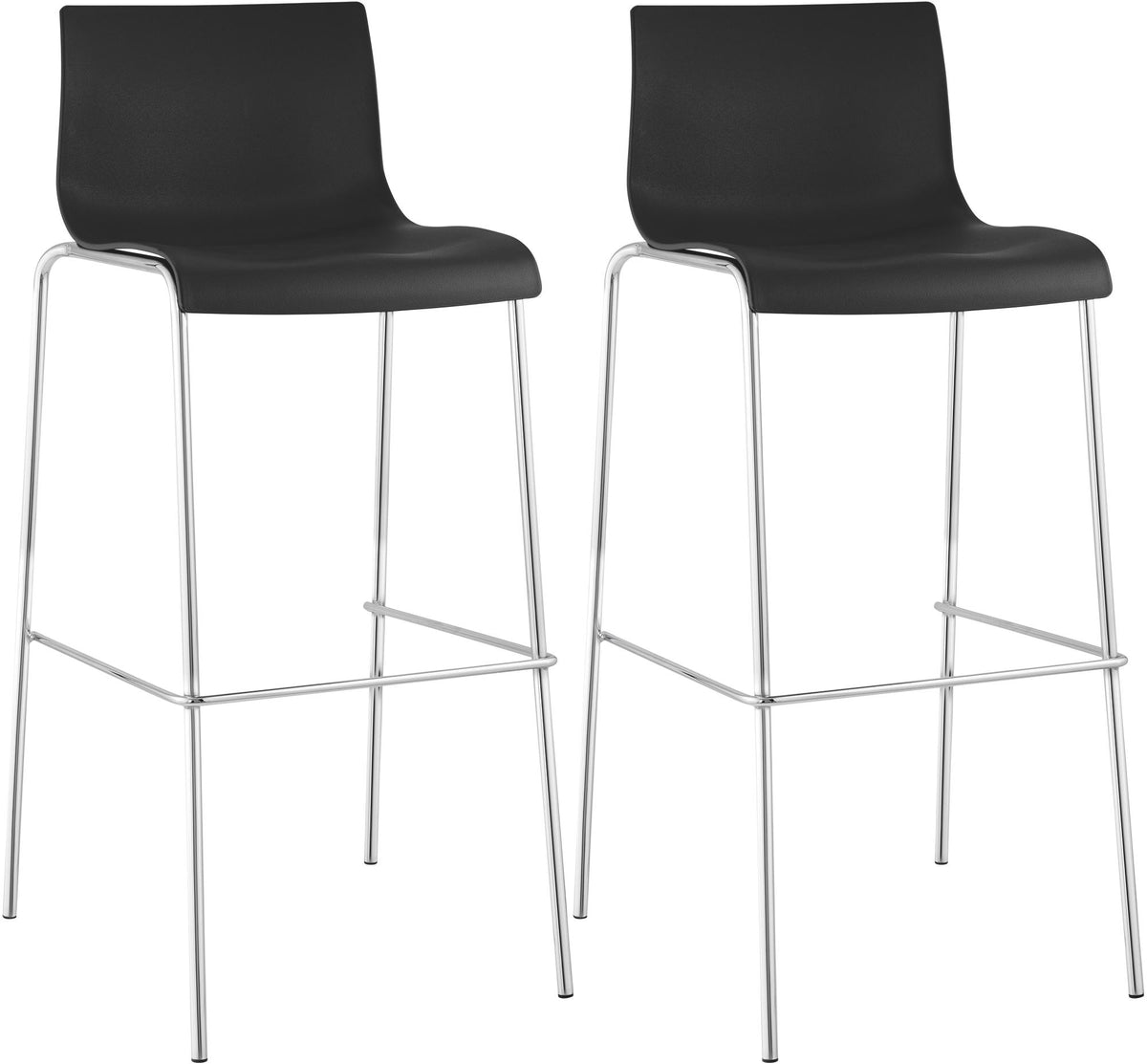 2-pack barstol Hover plast 4-ben stativ