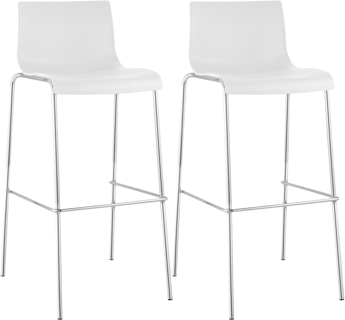 2-pack barstol Hover plast 4-ben stativ