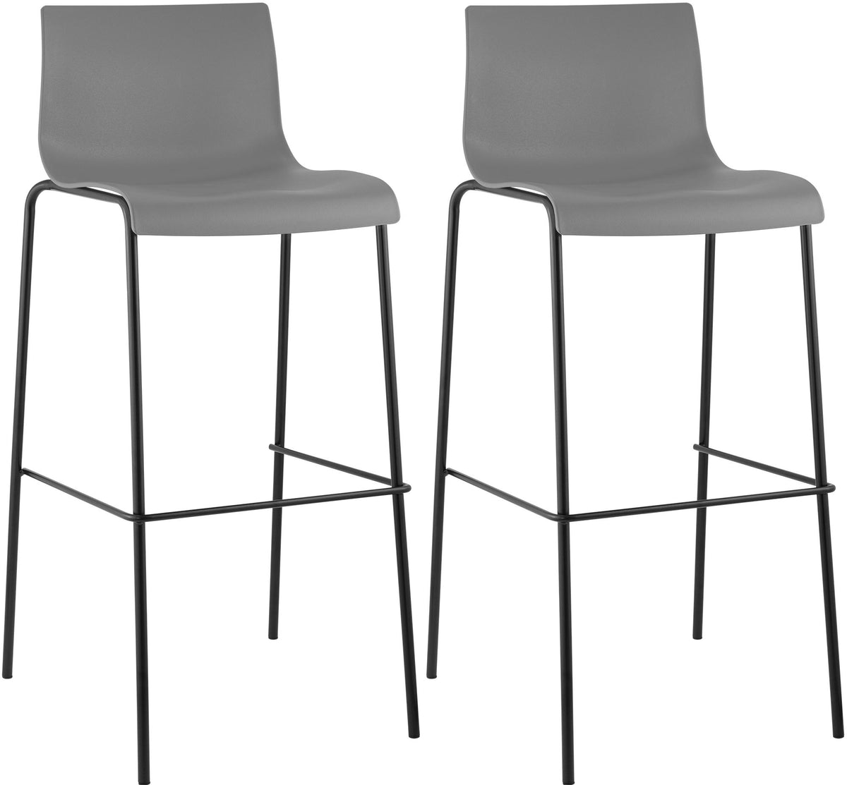 2-pack barstol Hover plast 4-ben stativ