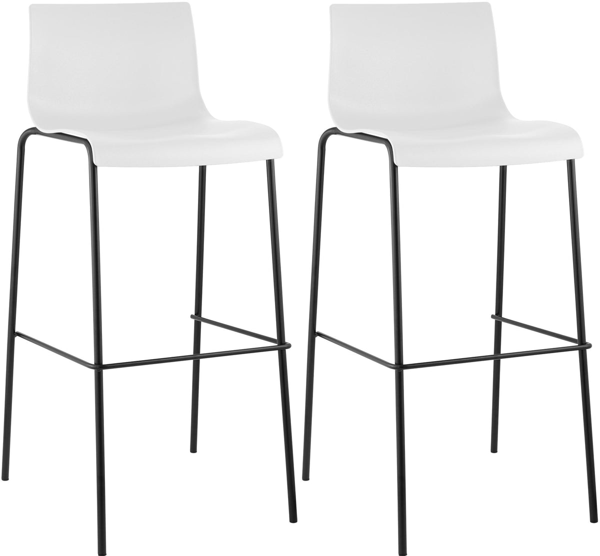 2-pack barstol Hover plast 4-ben stativ