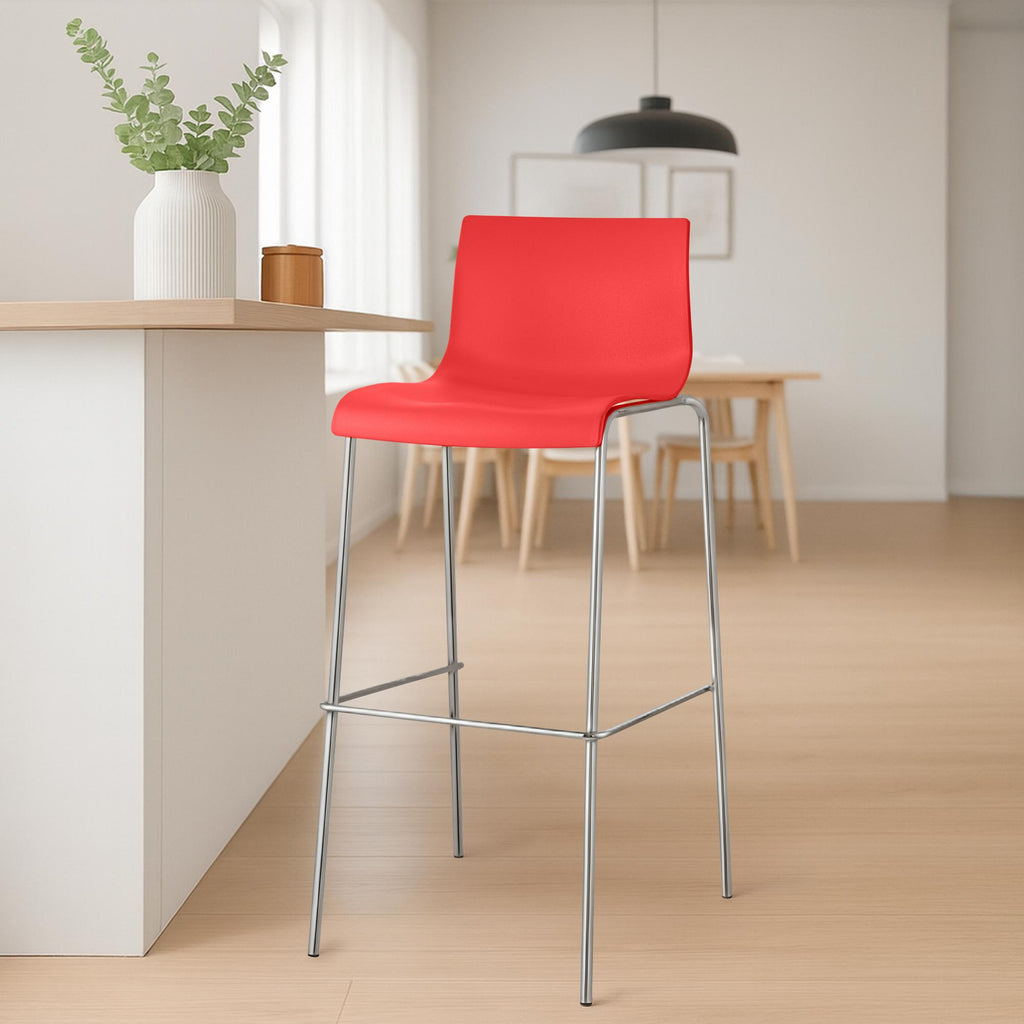 2-pack barstol Hover plast 4-ben stativ