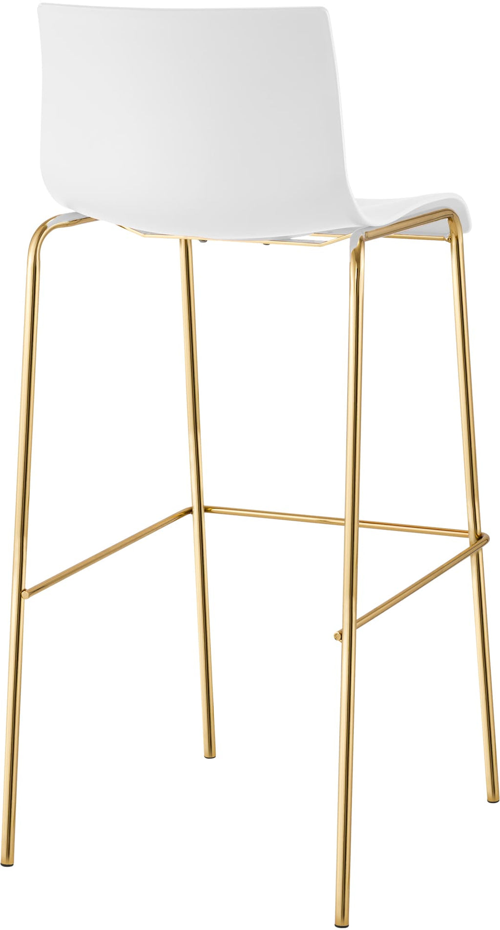 2-pack barstol Hover plast fyrbent stativ guld