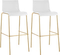 2-pack barstol Hover plast fyrbent stativ guld