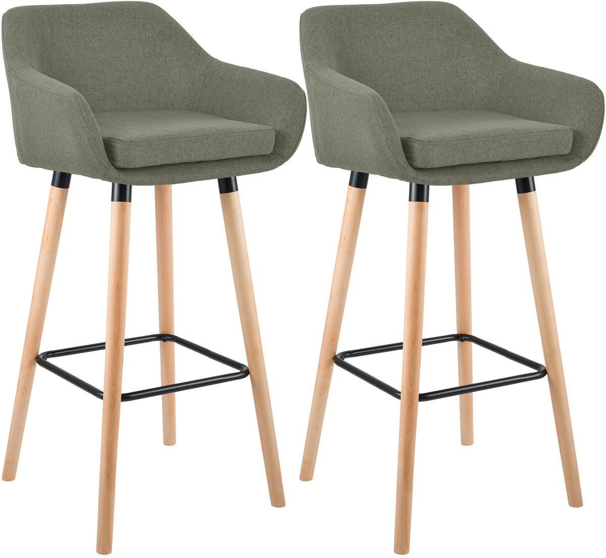 2-pack barstol Grant tyg