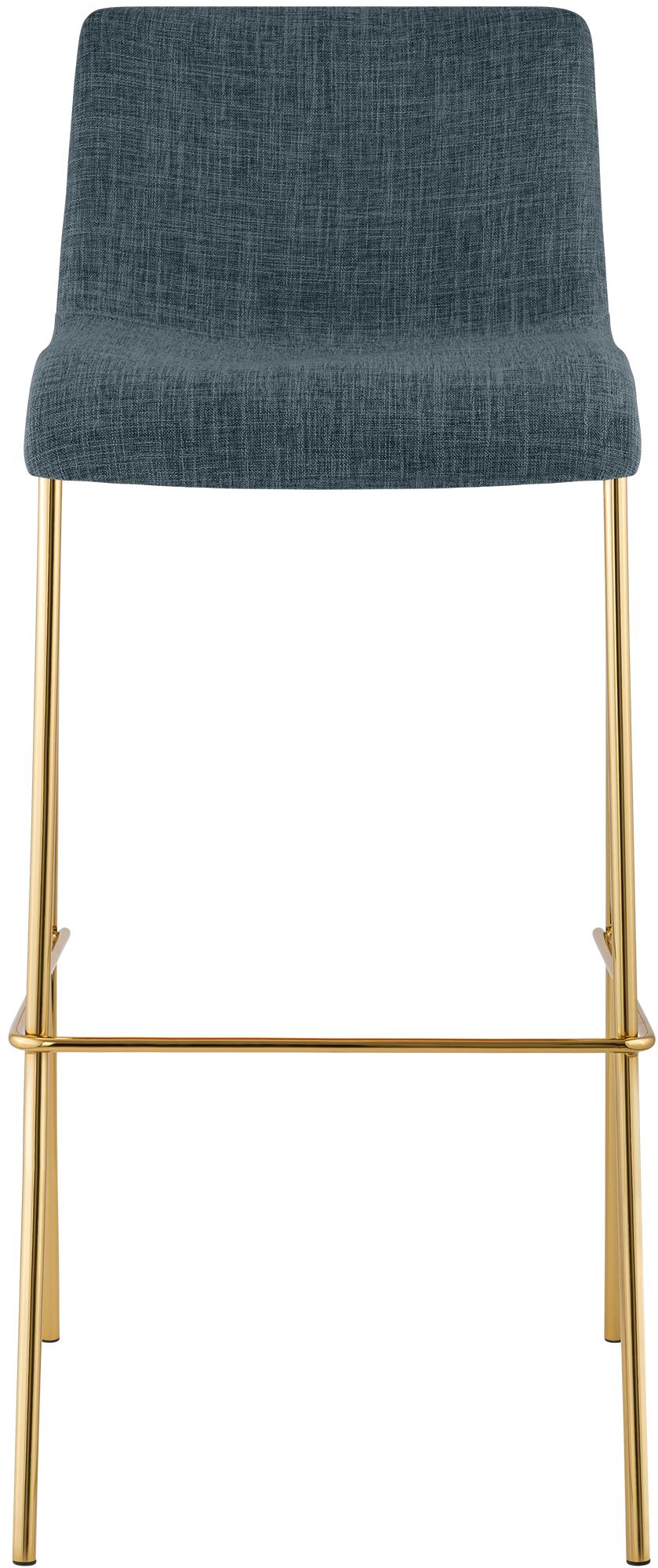 2-pack barstol Hover tyg fyrbent stativ guld