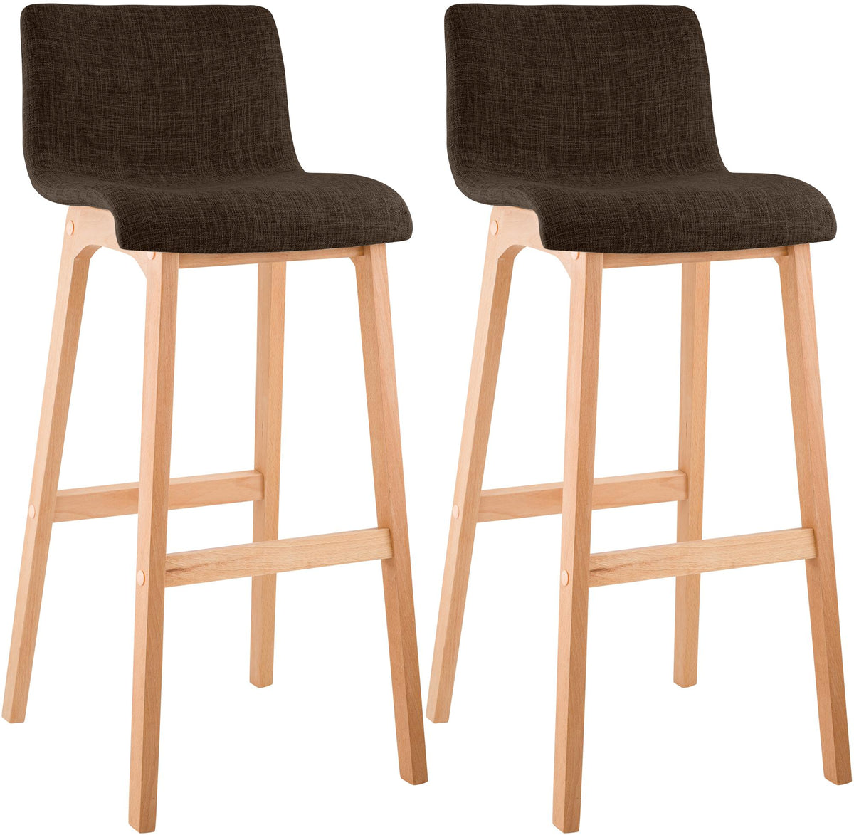 2-pack barstol Hover tyg fyrbent stativ Natura