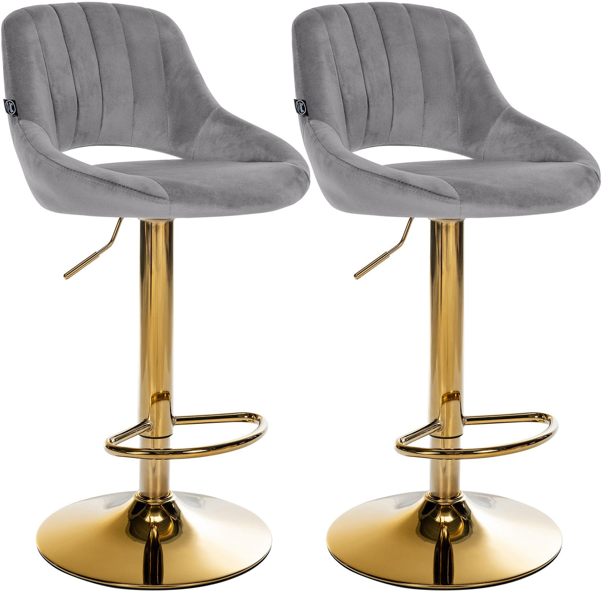 2-pack barstol Milet sammet