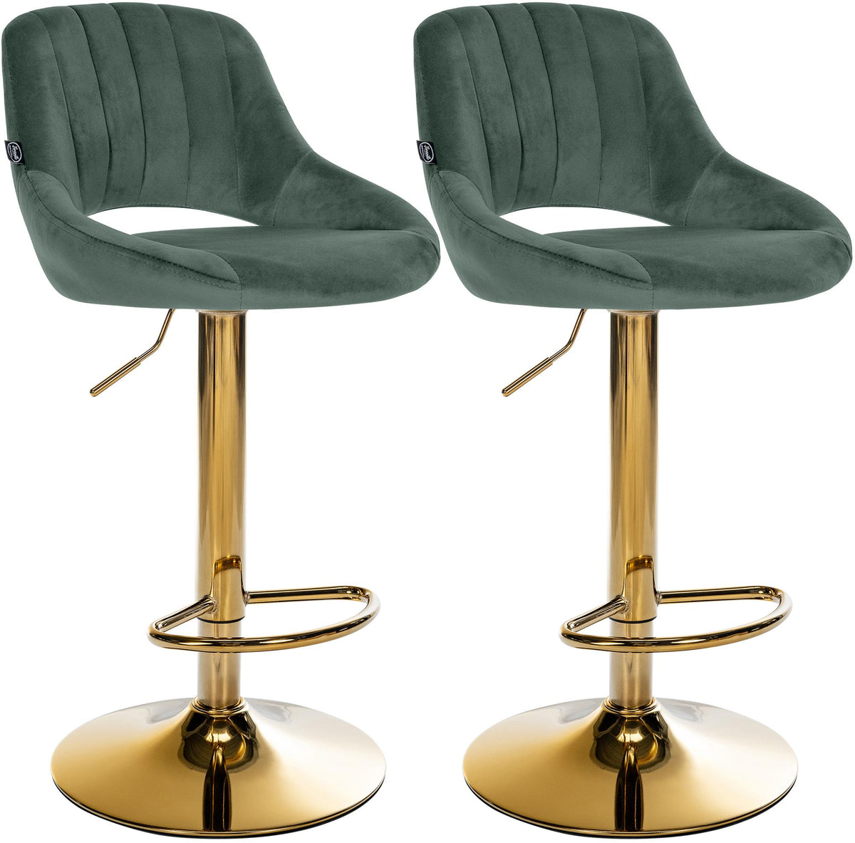 2-pack barstol Milet sammet