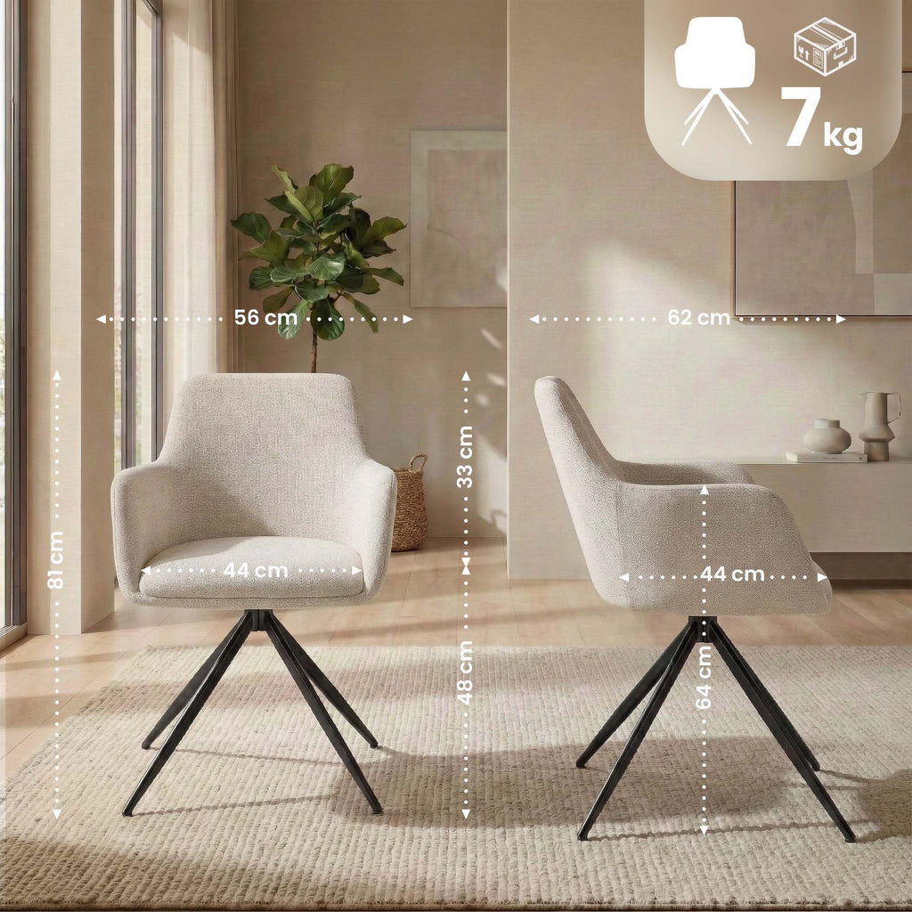 2-pack matstol Olema tyg