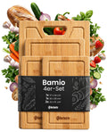4-pack skärbrädor Bamio bambu