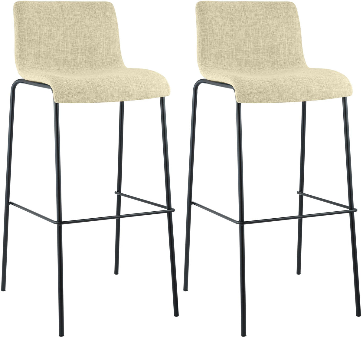 2-pack barstol Hover tyg fyrbent stativ