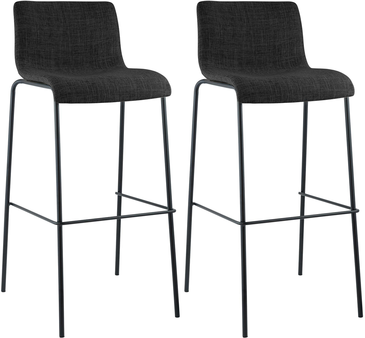 2-pack barstol Hover tyg fyrbent stativ