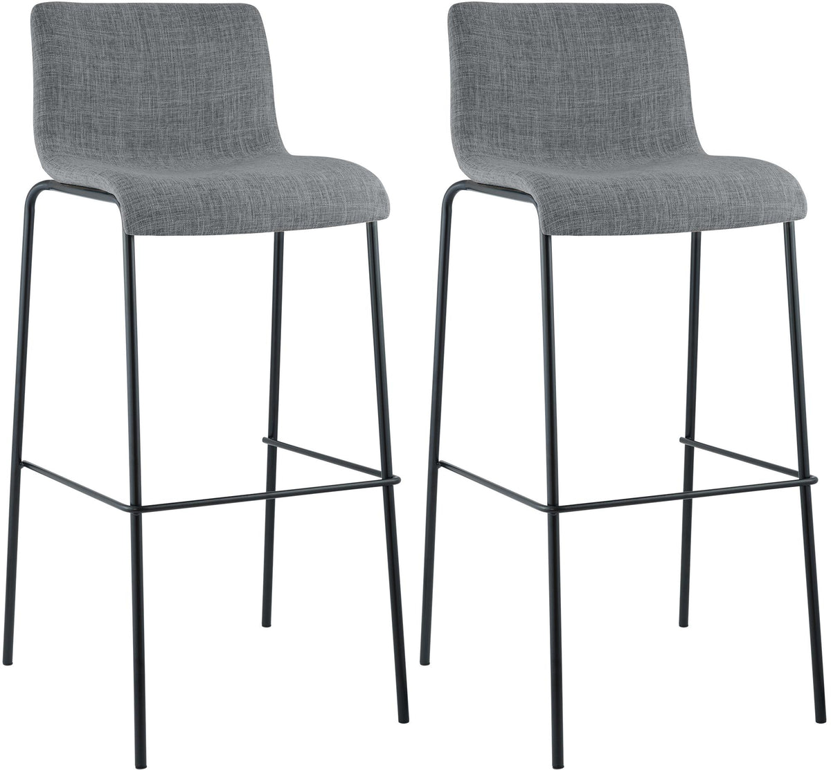 2-pack barstol Hover tyg fyrbent stativ