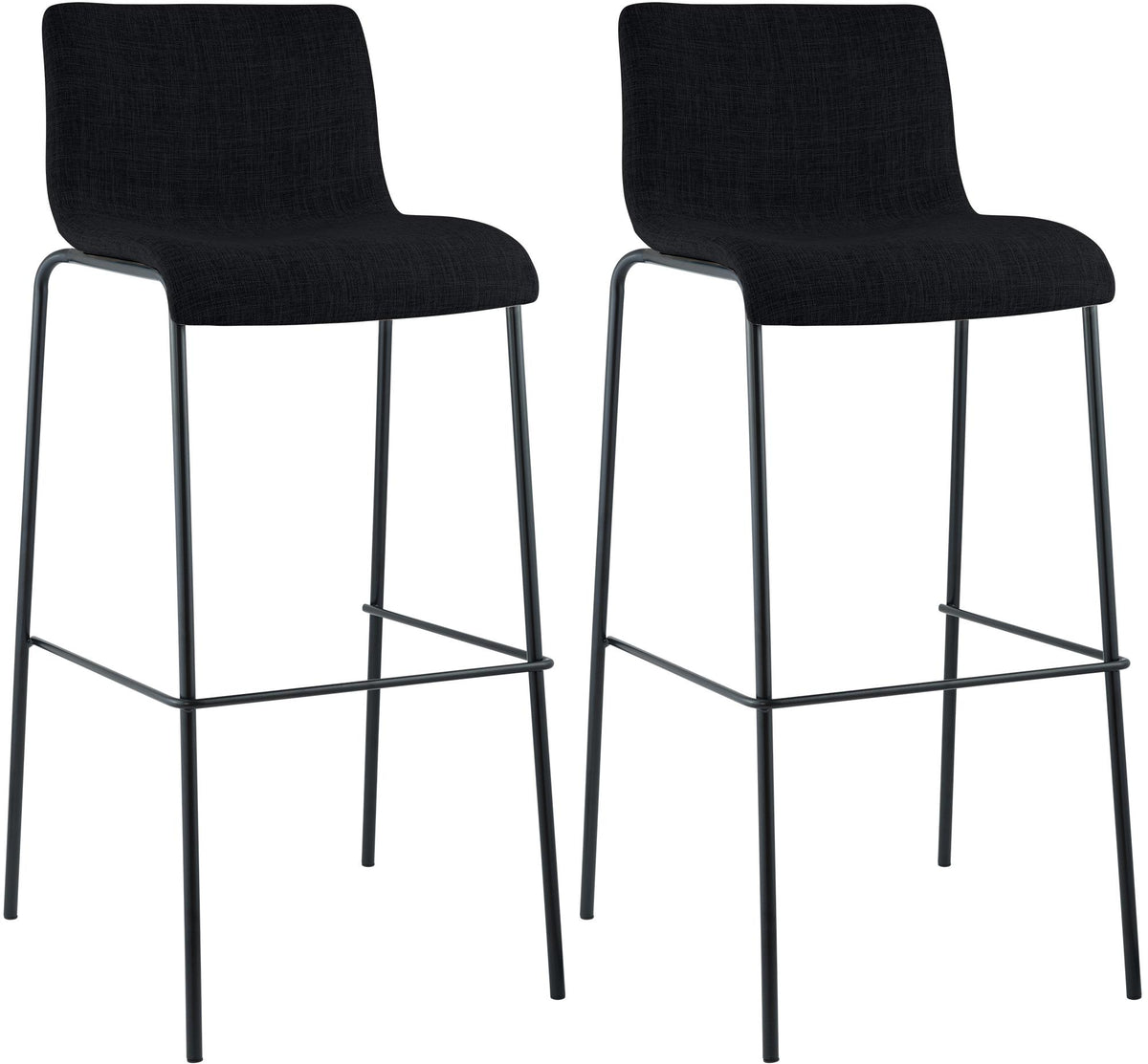 2-pack barstol Hover tyg fyrbent stativ