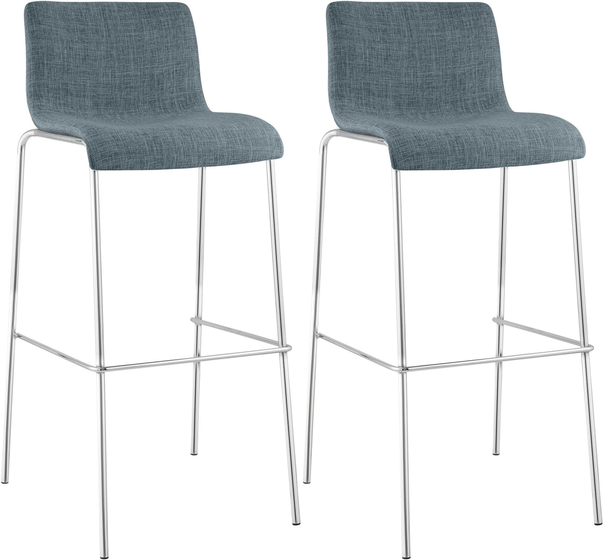 2-pack barstol Hover tyg fyrbent stativ