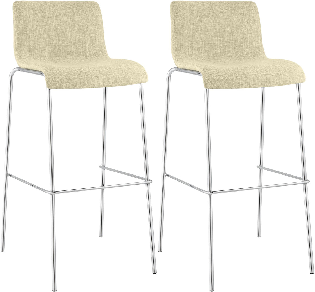 2-pack barstol Hover tyg fyrbent stativ