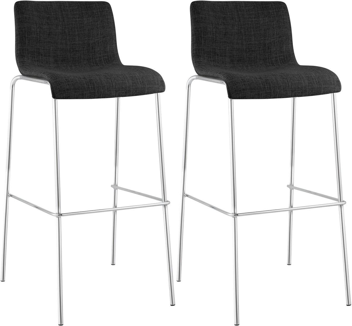 2-pack barstol Hover tyg fyrbent stativ