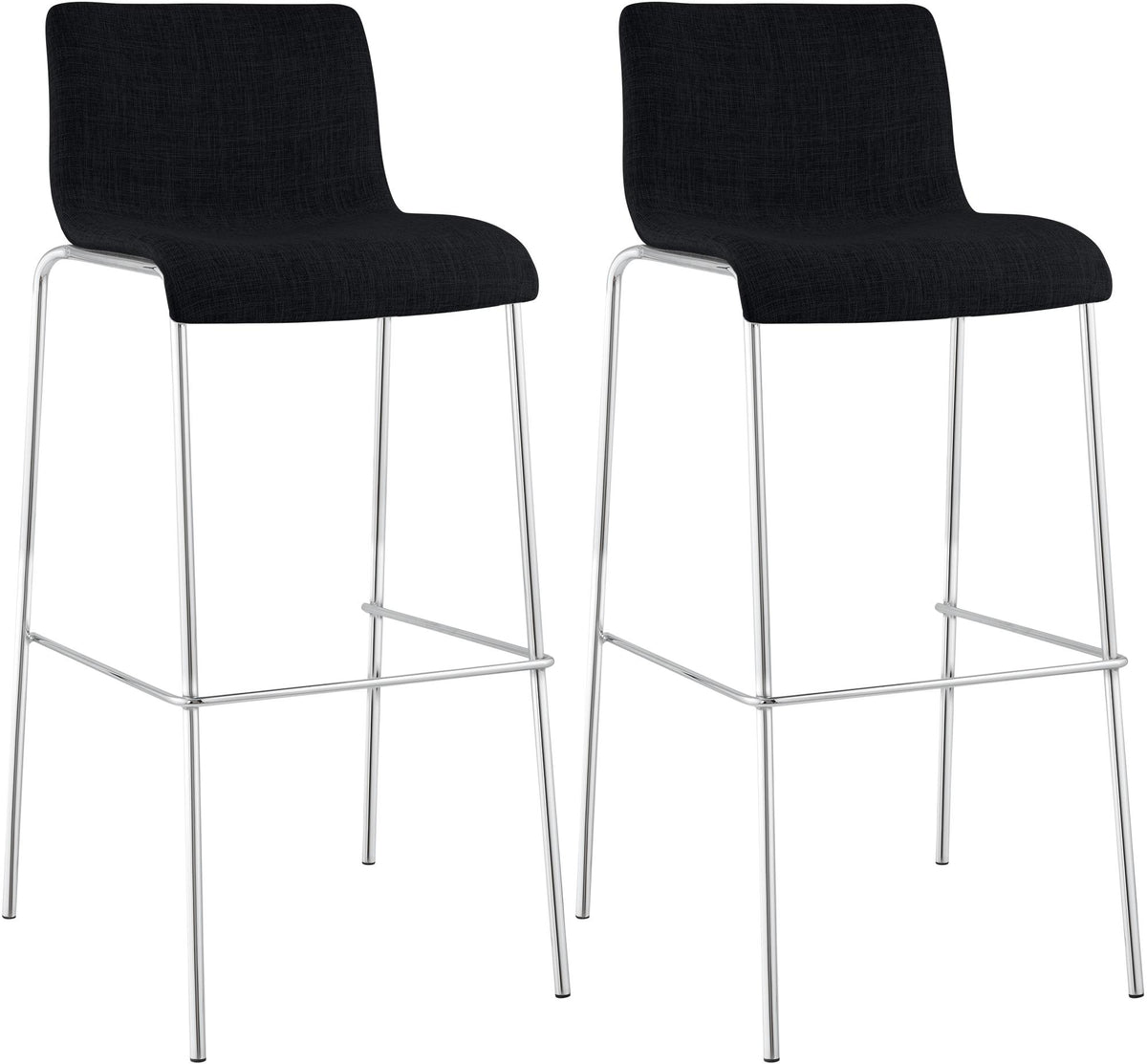 2-pack barstol Hover tyg fyrbent stativ