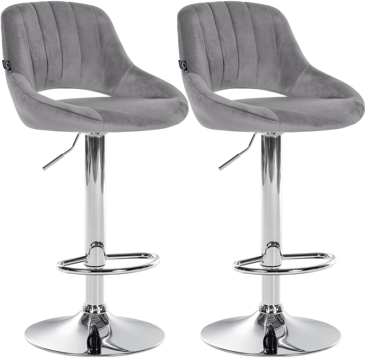 2-pack barstol Milet sammet