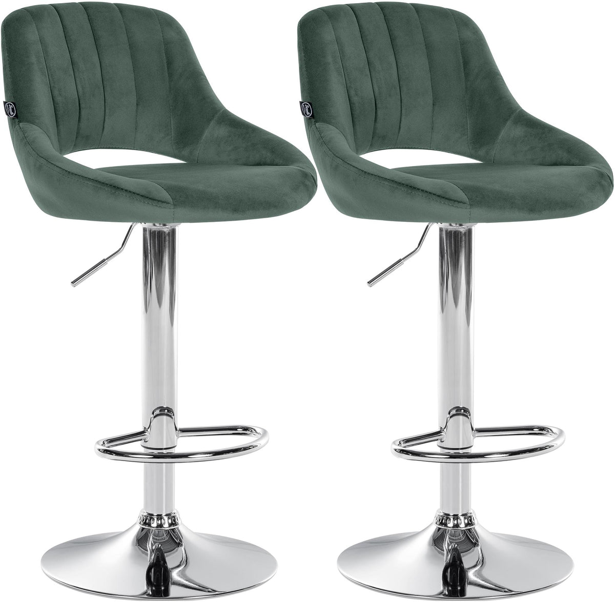2-pack barstol Milet sammet