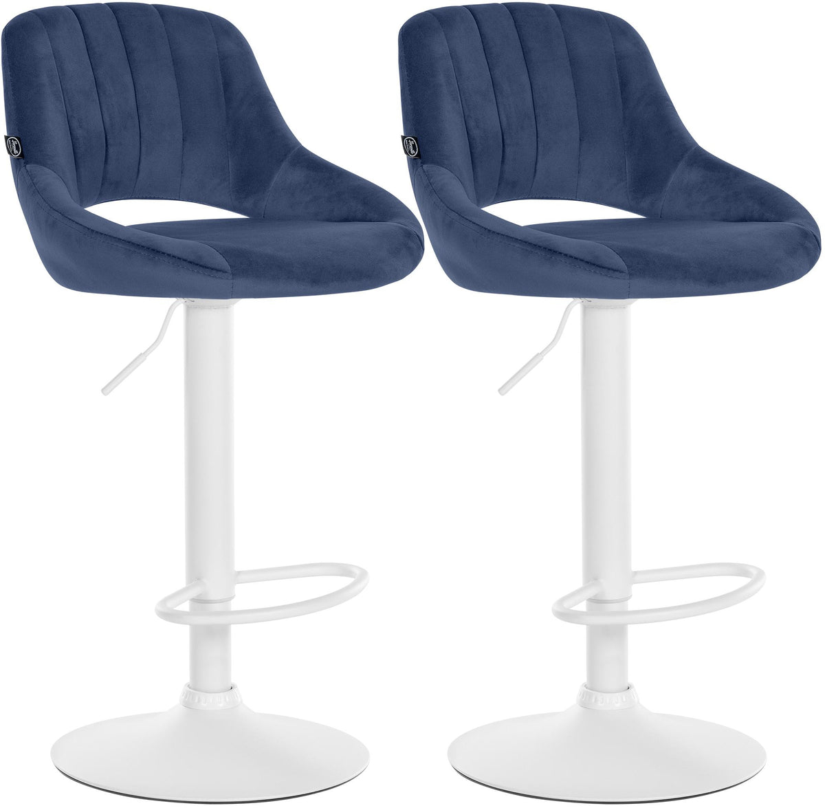 2-pack barstol Milet sammet