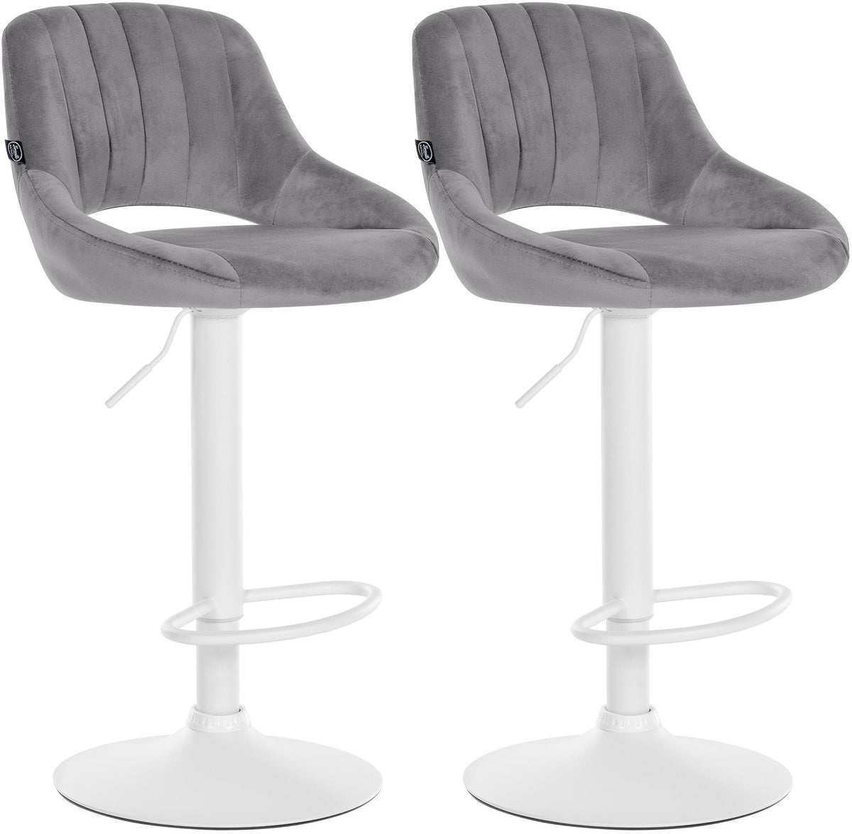 2-pack barstol Milet sammet