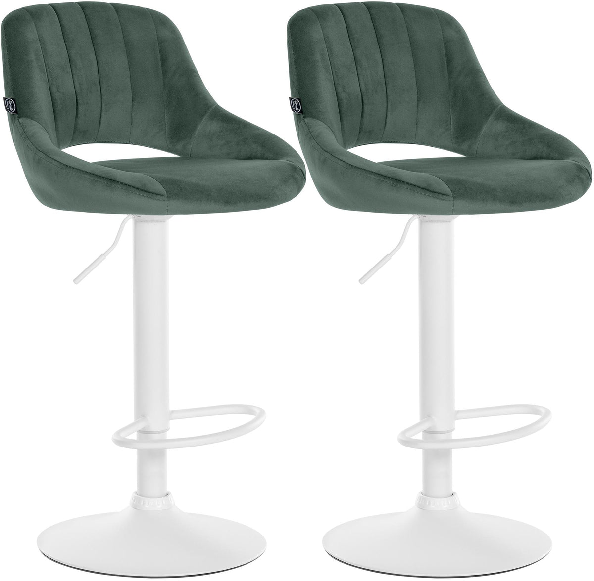 2-pack barstol Milet sammet
