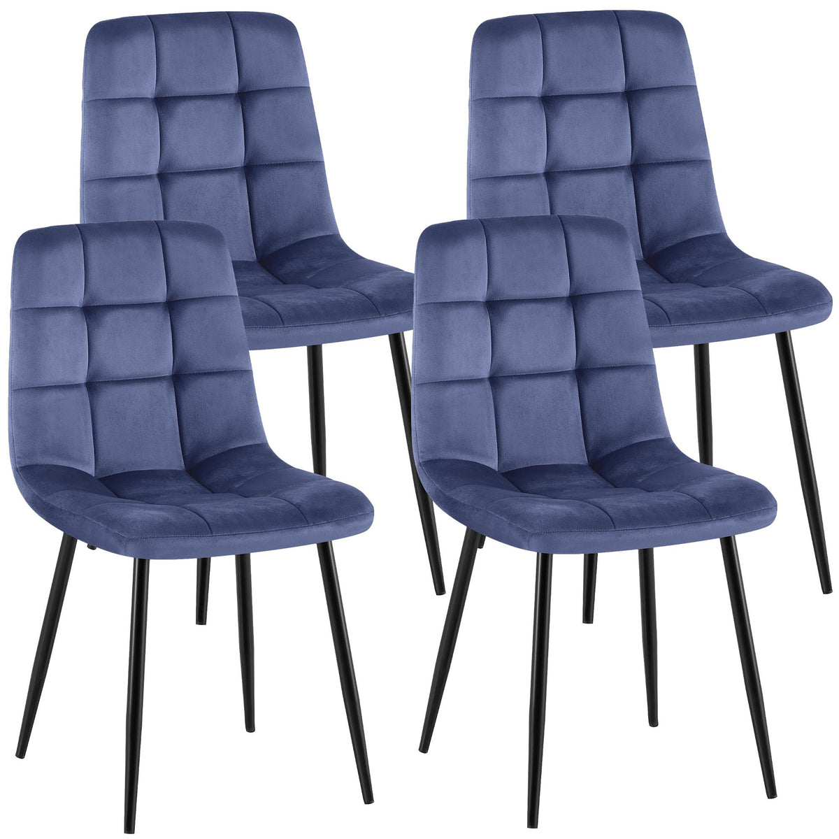 4-pack matstolar Antibes sammet