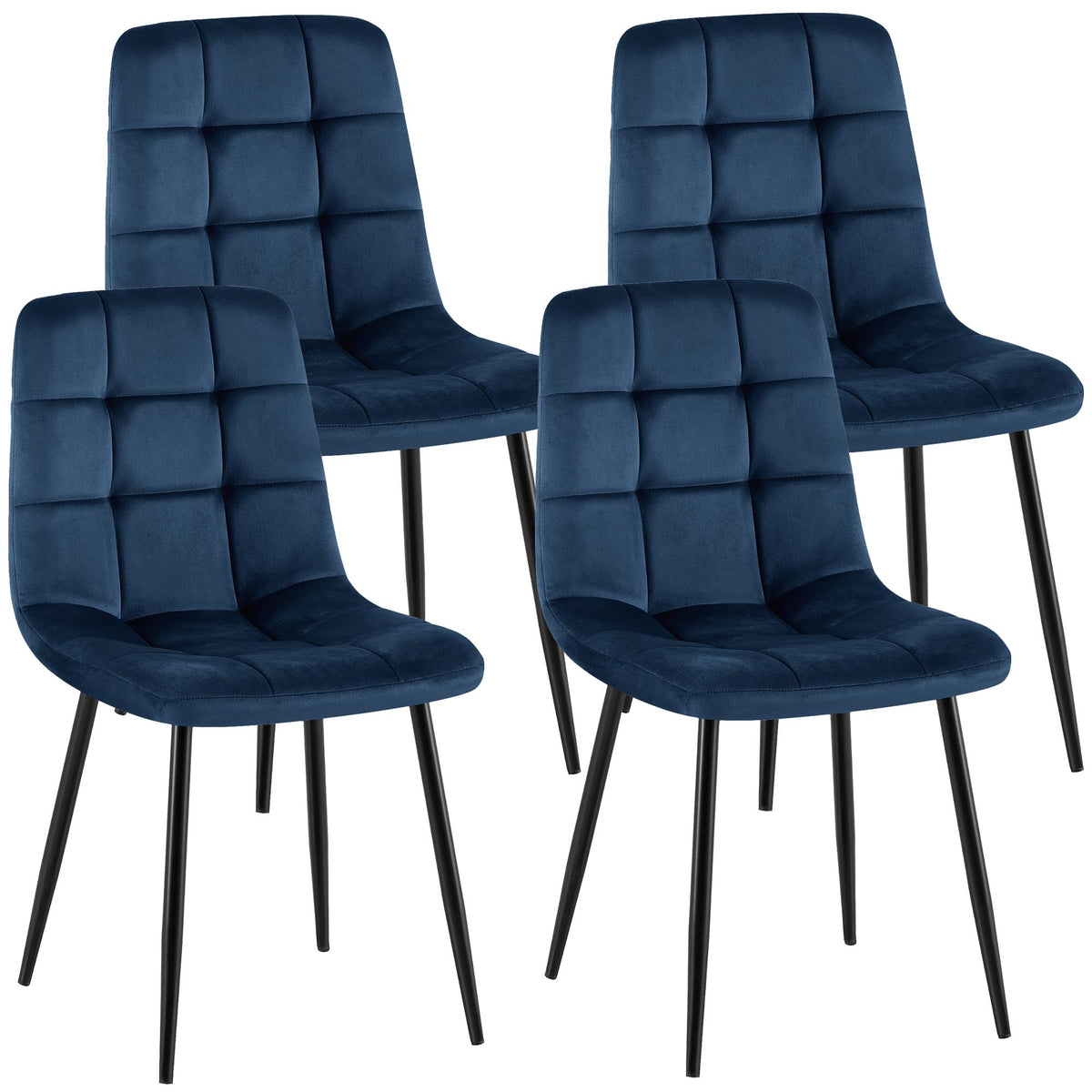 4-pack matstolar Antibes sammet