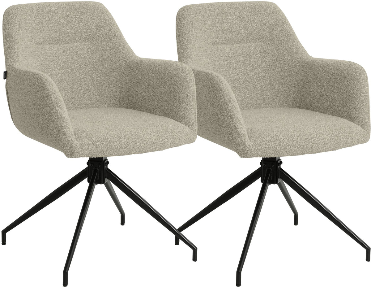 2-pack matstolar Merlinda teddytyg