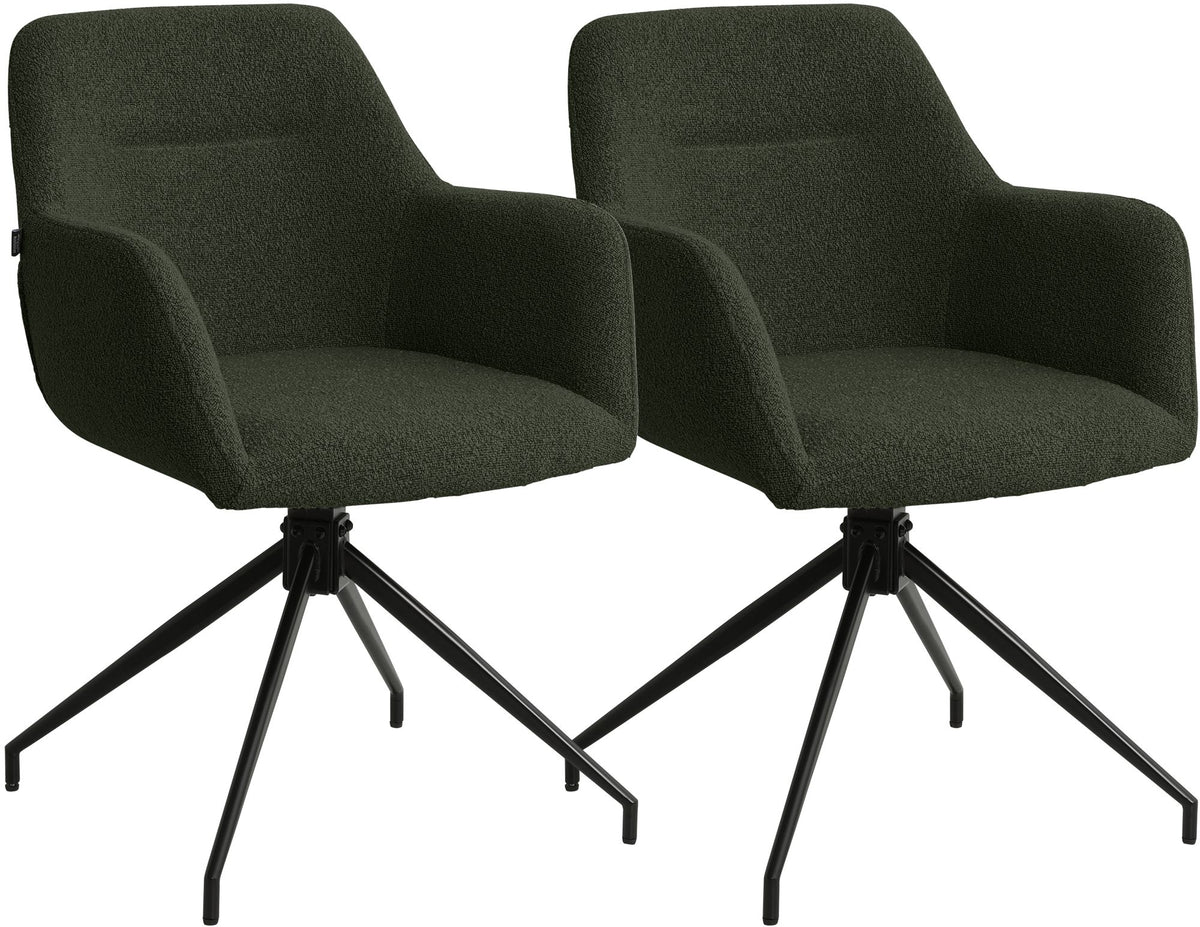 2-pack matstolar Merlinda teddytyg
