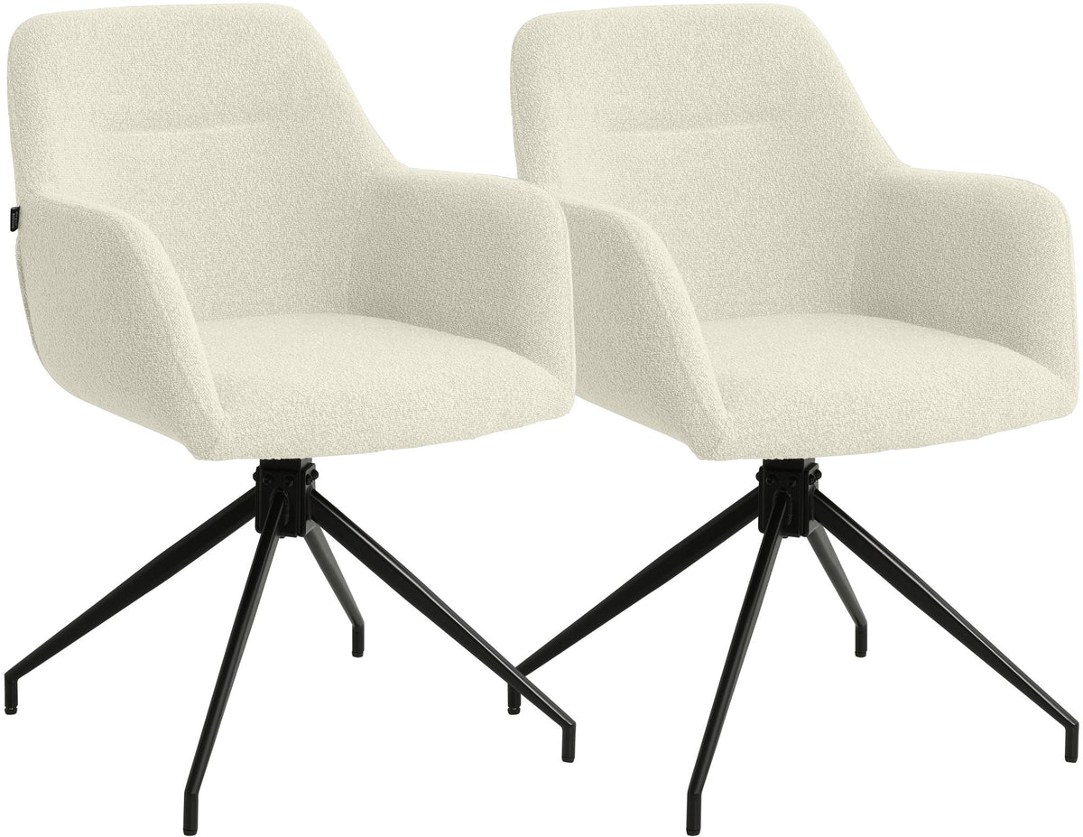 2-pack matstolar Merlinda teddytyg
