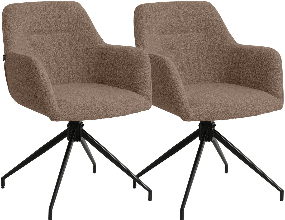 2-pack matstolar Merlinda teddytyg