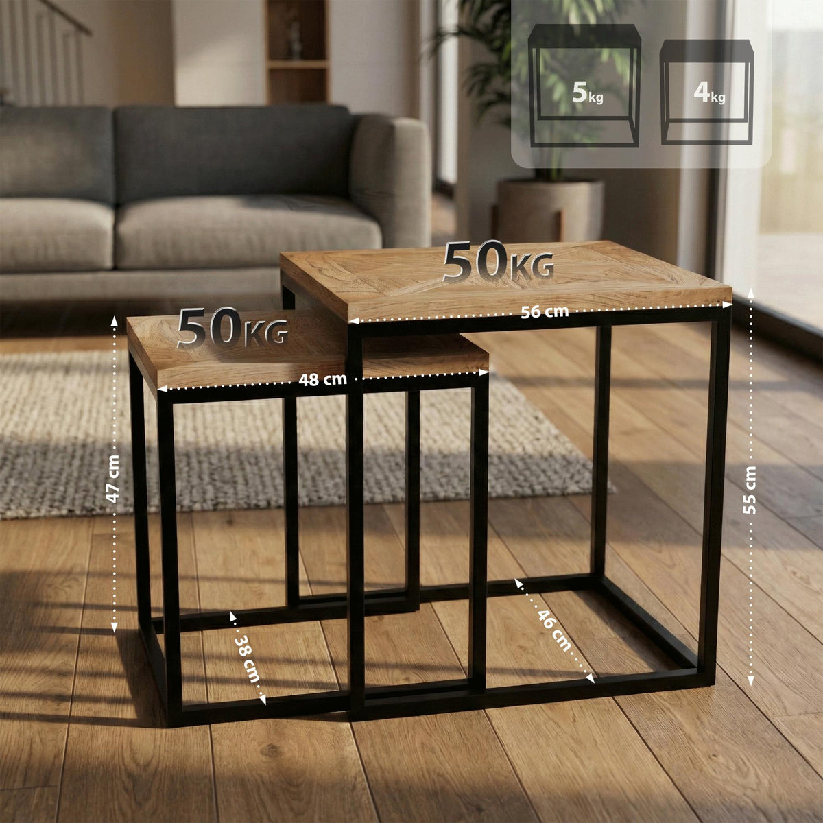 2-pack sidobord Talero