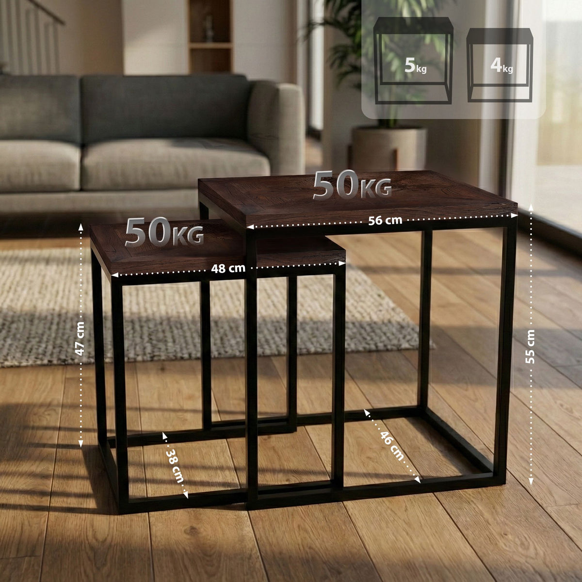 2-pack sidobord Talero
