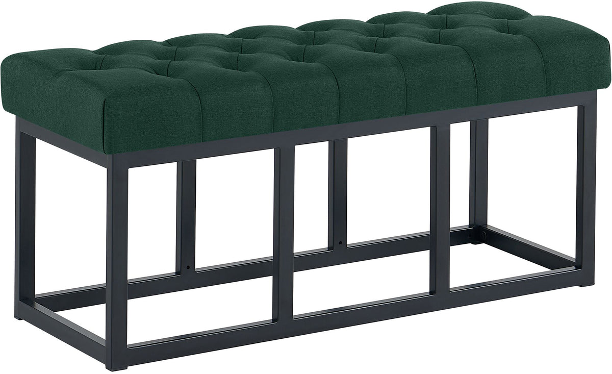 Sittbänk Amun tyg med svart stativ
