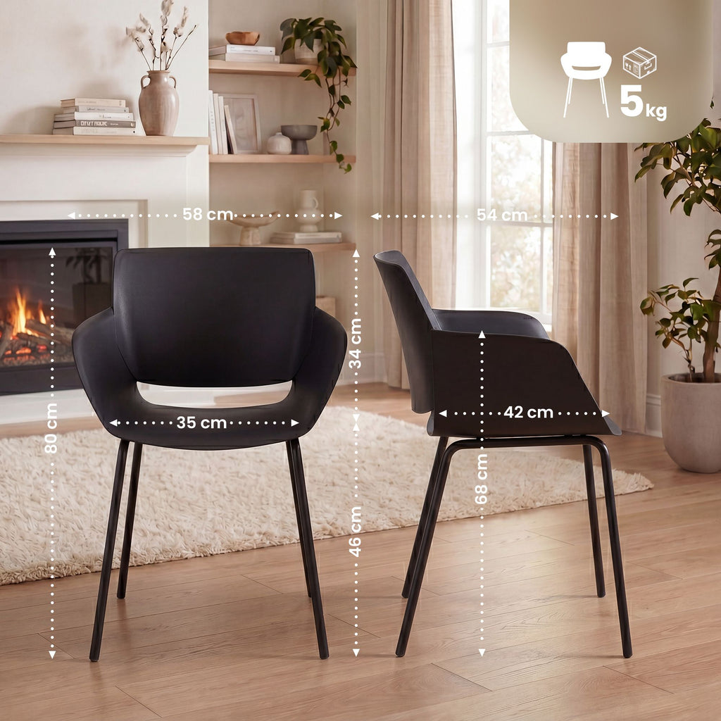 2-pack trädgårdsstol Alpena
