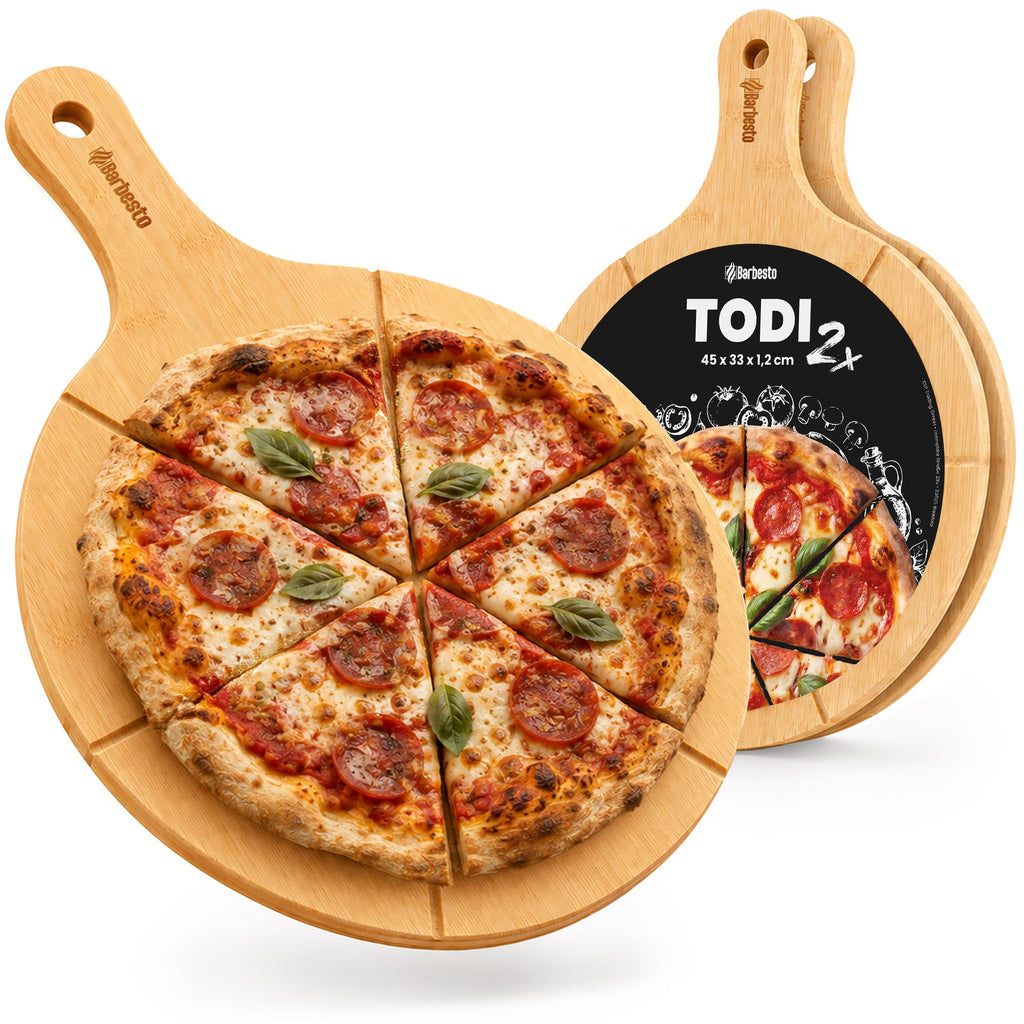 2-pack pizzabrädor Todi bambu